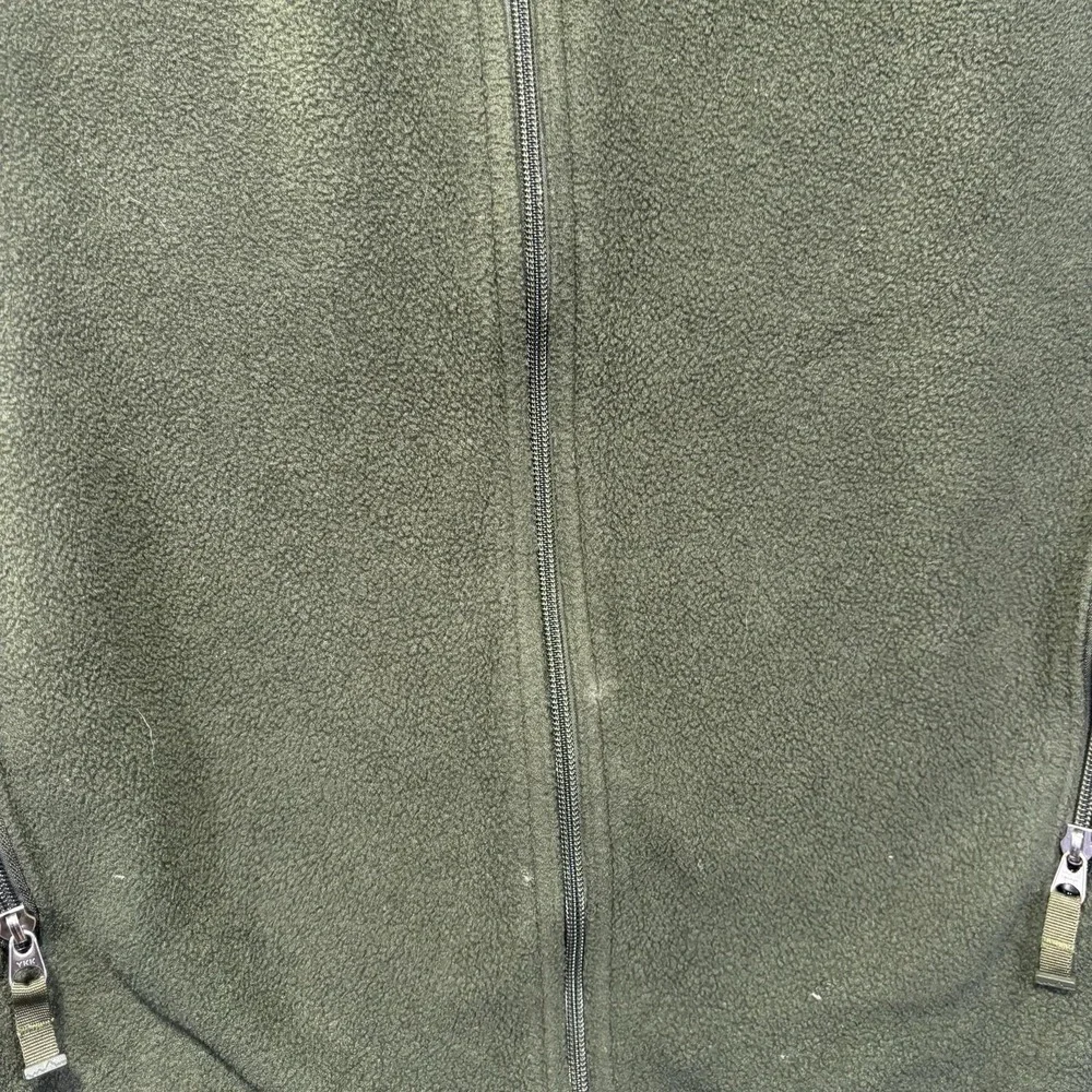 Patagonia Vest Mens Large Green Fleece Synchilla Full Zip Pockets Hiking Warm